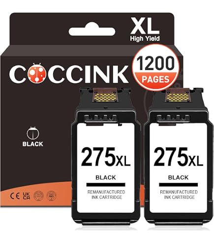 Canon cartridge527 中古 Amazon.com: COCCINK PG-275 XL/CL-276 XL for Canon Pixma TS3722 Ink
